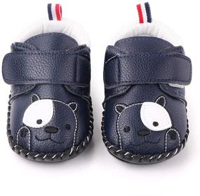 img 2 attached to 👟 Lidiano Non Slip Rubber Soft Sole Cartoon Baby Shoes: Perfect for Walking at Home & Outdoors!