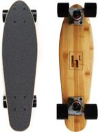 🛹 22 inch 7 ply mini cruiser skateboard - canadian maple &amp; bamboo deck - perfect for kids, teens, and adults, and essential for all ages logo