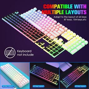 img 1 attached to 🎮 Ultimate Gaming Bundle: 60% Mechanical Keyboard with Chroma RGB, Anti-Ghosting, and PBT Pudding Keycaps, Lightweight 6400DPI Mouse for PC Gamers (Black)