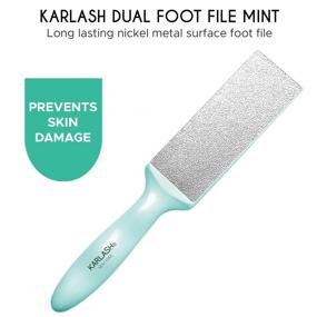 img 2 attached to 👣 Karlash 2-Sided Nickel Foot File for Effective Callus Trimming and Removal, Mint (Single Pack)