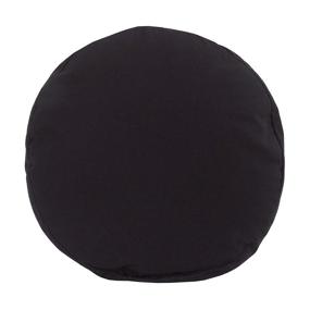 img 3 attached to NoJo Embroidered Pillow Black White