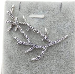 img 1 attached to 🌳 Vintage Silver Tree Branch Charms Pendant: 20PCS Multi-Hole Jewelry Making Accessory Crafts