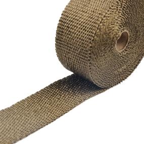 img 3 attached to 🏍️ HM&FC 2" x 50' Titanium Fiber Exhaust Wrap Roll for Motorcycle – High-Quality & Durable with 10 Stainless Zip Ties