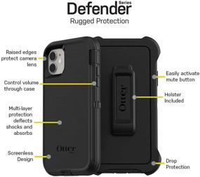 img 2 attached to 📱 Ultimate Protection: OtterBox Defender Series Screenless Edition Case for iPhone 11 - Black