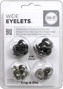 img 1 attached to 🔧 We R Memory Keepers Crop-A-Dile-Wide-Cool Metal Eyelets & Washers Set (40 pieces)