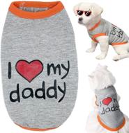 pet summer vests clothes: cute dog t-shirt for small/medium dogs, soft & breathable costumes apparel in pink логотип