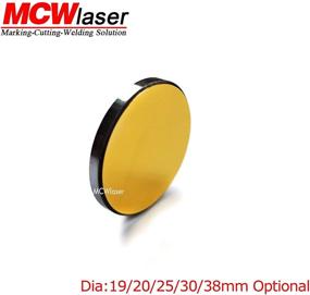 img 3 attached to 🔍 3PCS MCWlaser Gold-Coated Si Mirror with 25mm Diameter for CO2 Laser Engraving/Cutting Machines, 40W-150W