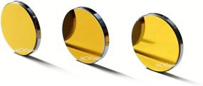 img 1 attached to 🔍 3PCS MCWlaser Gold-Coated Si Mirror with 25mm Diameter for CO2 Laser Engraving/Cutting Machines, 40W-150W