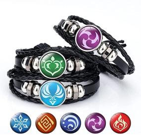 img 3 attached to Genshin Bracelet Luminous Element Bracelets Boys' Jewelry