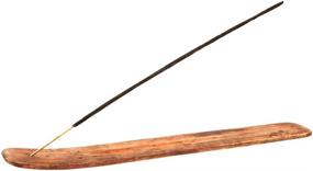 img 4 attached to 🔥 10-Inch Long Wooden Incense Stick Holder - Ash Catcher with Simple and Elegant Design