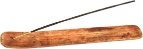 img 3 attached to 🔥 10-Inch Long Wooden Incense Stick Holder - Ash Catcher with Simple and Elegant Design