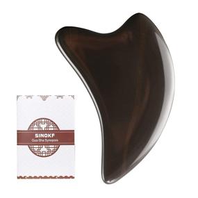 img 4 attached to Bian Stone Gua Sha Facial Tools: Deeply Nourish with Guasha Board Massage