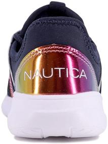 img 2 attached to Nautica Kids Lace Up Sneaker: Comfortable 👟 Running Shoes for Little and Big Boys and Girls