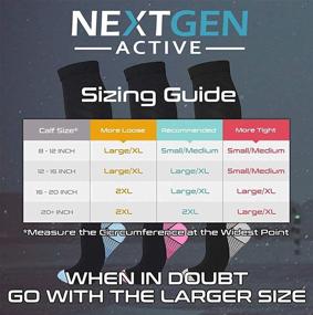 img 1 attached to NextGen Active Thigh Compression Socks Sports & Fitness