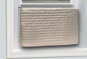 img 2 attached to 🪟 Frost King Large Indoor Quilted 2-Piece AC Cover - Fits 20"x28" Units - Beige