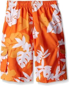 img 1 attached to Kanu Surf Boys' Zipline Quick Dry Beach Swim Trunks with UPF 50+ Protection