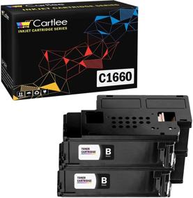 img 4 attached to 🖨️ Cartlee Set of 2 Black High Yield Laser Toner Cartridges for Dell C1660/C1660W/C1660cnw/1660/1660w/1660cnw 4G9HP Printers