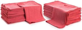 img 2 attached to 🛠️ Simpli-Magic 79101 Red Shop Towels, 14x12 inches, Pack of 50