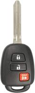 keyless entry remote head key fob replacement for toyota rav4, highlander, tacoma - gq4-52t 89071-0r040 by keyless2go logo