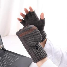 img 1 attached to 🧤 Stay Warm and Connected: Mittens with Removable Double Sided Heating for Light Computer Accessories & Peripherals in USB Gadgets