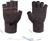 🧤 stay warm and connected: mittens with removable double sided heating for light computer accessories & peripherals in usb gadgets logo