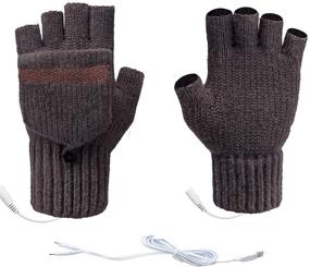 img 4 attached to 🧤 Stay Warm and Connected: Mittens with Removable Double Sided Heating for Light Computer Accessories & Peripherals in USB Gadgets