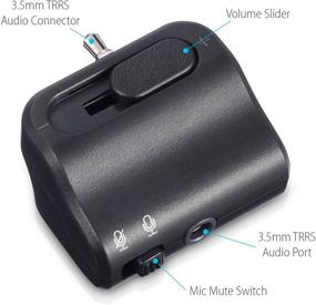 img 2 attached to 🎧 Fosmon Headset Audio Control for PS4 DualShock Controller - Volume Slider & Mic Mute - 3.5mm TRRS Jack Adapter for Playstation 4 Joystick
