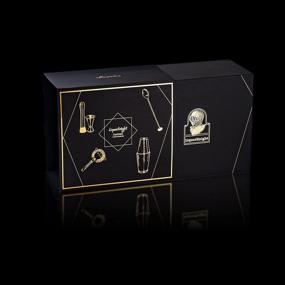 img 3 attached to 🍸 Premium Boston Cocktail Shaker Set by LiquorKnight - Ideal Christmas Gift, Deluxe Case, 304 Stainless Steel Upgrade, Professional Bartender Kit & Bar Accessories - Perfect for Home Bar Sets