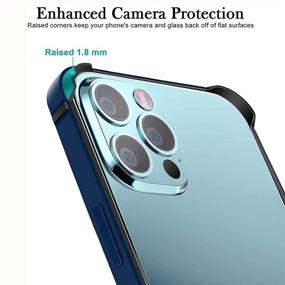 img 1 attached to 📱 Blue Aluminum Frame Metal Bumper Case Cover for iPhone 12 Mini - Slim & Protective 5.4 Inch Cover with Soft Inner Bumper and Raised Edge Protection