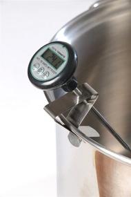 img 3 attached to 🌡️ Digital Cooking Candy Thermometer with Stainless Steel Pot Clip - Quick Read & Battery Included