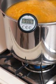 img 2 attached to 🌡️ Digital Cooking Candy Thermometer with Stainless Steel Pot Clip - Quick Read & Battery Included