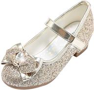 stelle glitter princess wedding toddler girls' shoes and flats 标志
