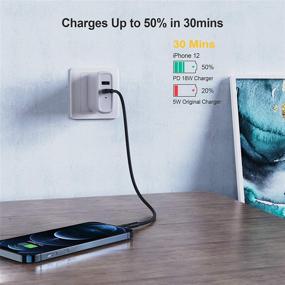 img 3 attached to Быстрая зарядка и синхронизация данных с USB C на световой кабель 6FT - зарядное устройство с сертификатом MFi для iPhone 12, 11, X, XS, 8, AirPods Pro | CableCreation