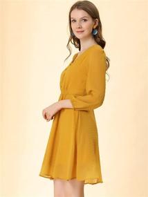 img 1 attached to 👗 Allegra Elastic Chiffon Dresses for Women - Clothing and Dresses Collection