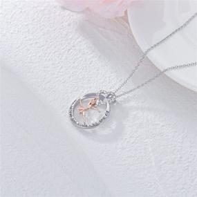 img 2 attached to 🤸 S925 Sterling Silver Gymnastics/Ballerina Pendant Necklace: Perfect Dance Jewelry Gift for Girls, Women & Teens