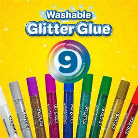 img 3 attached to 🖍️ Crayola Washable Glitter Assorted Colors: Ideal for Scrapbooking & Stamping