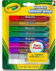 img 4 attached to 🖍️ Crayola Washable Glitter Assorted Colors: Ideal for Scrapbooking & Stamping