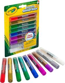 img 2 attached to 🖍️ Crayola Washable Glitter Assorted Colors: Ideal for Scrapbooking & Stamping