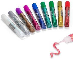 img 1 attached to 🖍️ Crayola Washable Glitter Assorted Colors: Ideal for Scrapbooking & Stamping