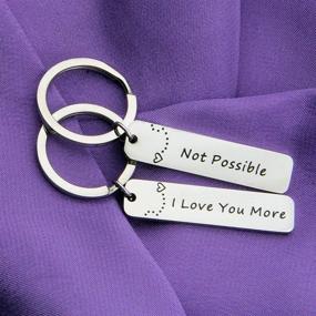 img 1 attached to ❤️ Zuo Bao Couple Keychain: Uniquely Express Your Love, Perfect Gift for Wife, Husband, Boyfriend, or Girlfriend