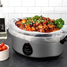 img 4 attached to 🍲 Extra Large Slow Cooker & Crock Pot Liners - Fits 7-8 Quarts, 20 Pack