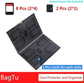 img 3 attached to 🎮 BagTu 10 in 1 Metal Switch Game Card Case for Nintendo: Portable Card Protector for 8 Game Cards & 2 Memory Cards