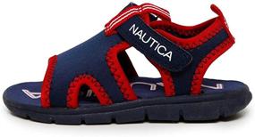 img 3 attached to 👟 Детские спортивные сандалии Nautica для малышей: стильные мальчишеские туфли для активных ножек