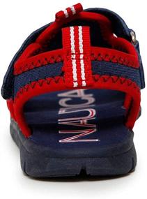 img 2 attached to 👟 Детские спортивные сандалии Nautica для малышей: стильные мальчишеские туфли для активных ножек