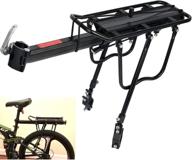 🚲 kleyjj bike rear rack: adjustable quick release alloy cargo rack - expand your cycling luggage capacity (110-165 lbs) logo