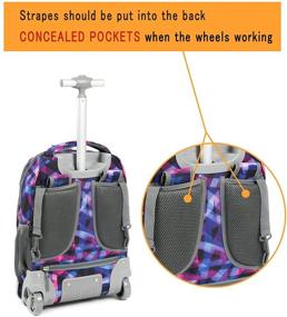 img 3 attached to Tilami Anti Wear Compressive Backpack Oversized Backpacks for Kids' Backpacks