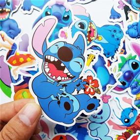 img 1 attached to Lilo & Stitch Anime Cartoon Stickers - 55 Pack Vinyl Waterproof Stickers for Laptop, Bumper, Water Bottles, and More