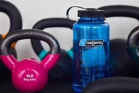 img 2 attached to 💧 Nalgene Tritan Wide Mouth BPA-Free Water Bottle in Blue with Black Cap - 32-Ounces: Stay Hydrated On-the-Go!