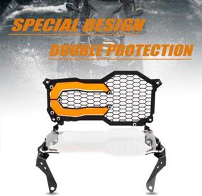 img 3 attached to 🔦 Headlight Protector Motorcycle Guard Grille Cover Light Bracket with Lamp Patch Replacement for BMW R1200GS LC ADV R1250GS ADV | LKV R1200GS Headlight Guard