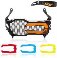 🔦 headlight protector motorcycle guard grille cover light bracket with lamp patch replacement for bmw r1200gs lc adv r1250gs adv | lkv r1200gs headlight guard logo